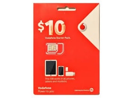 $10 Vodafone Prepaid Sim Pack