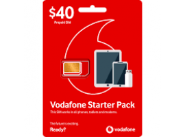 $40 Vodafone Prepaid Sim Pack