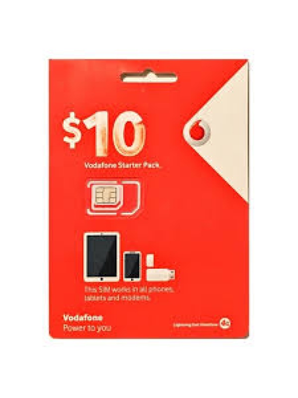 $10 Vodafone Prepaid Sim Pack