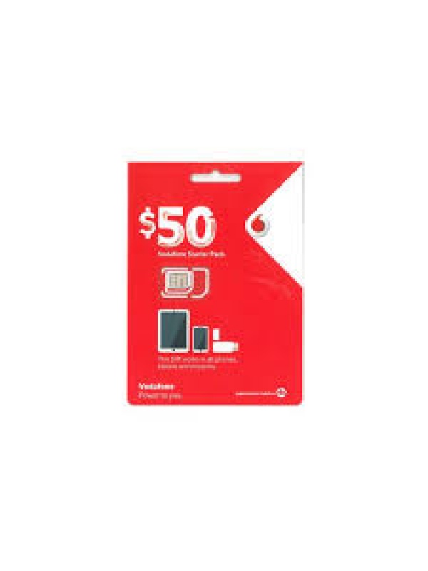 $50 Vodafone Prepaid Sim Pack