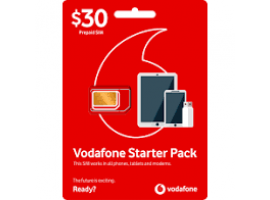 $30 Vodafone Prepaid Sim Pack